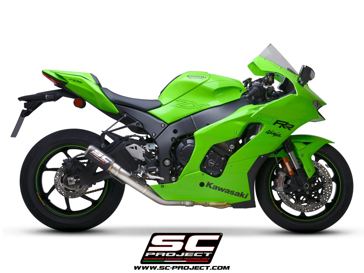 SC Project CR T Exhaust Kawasaki Ninja ZX 10R ZX 10RR 2021 K38 DET36 C T